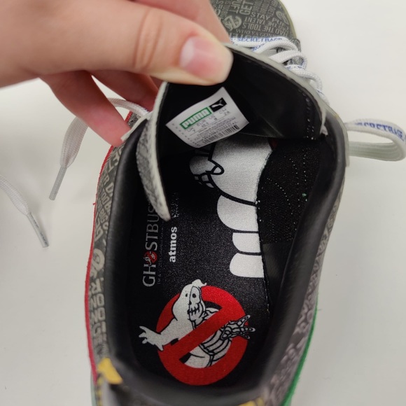 NEW: PUMA ATMOS SUEDE Ghostbusters Black Sneakers - Picture 10 of 16